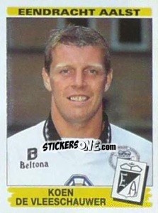 Sticker Koen De Vleeschauwer - Football Belgium 1995-1996 - Panini