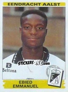 Sticker Ebied Emmanuel - Football Belgium 1995-1996 - Panini