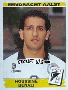 Sticker Houssine Benali - Football Belgium 1995-1996 - Panini