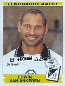 Sticker Edwin van Ankeren - Football Belgium 1995-1996 - Panini