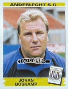 Sticker Johan Boskamp - Football Belgium 1995-1996 - Panini