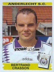 Figurina Bertrand Crasson - Football Belgium 1995-1996 - Panini