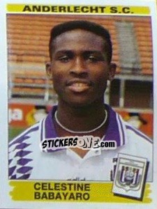 Sticker Celestine Babayaro - Football Belgium 1995-1996 - Panini