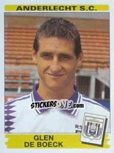 Figurina Glen De Boeck - Football Belgium 1995-1996 - Panini