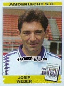 Sticker Josip Weber - Football Belgium 1995-1996 - Panini