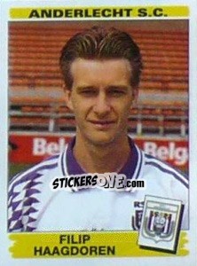 Sticker Filip Haagdoren - Football Belgium 1995-1996 - Panini