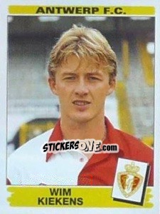 Figurina Wim Kiekens - Football Belgium 1995-1996 - Panini
