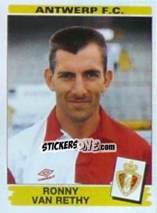 Sticker Ronny van Rethy - Football Belgium 1995-1996 - Panini