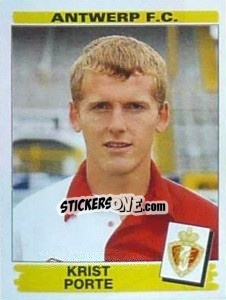 Sticker Krist Porte - Football Belgium 1995-1996 n. 60 - Panini