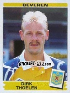 Sticker Dirk Thoelen - Football Belgium 1995-1996 - Panini