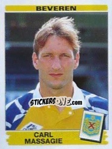 Sticker Carl Massagie - Football Belgium 1995-1996 - Panini