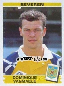 Sticker Dominique Vanmaele - Football Belgium 1995-1996 - Panini