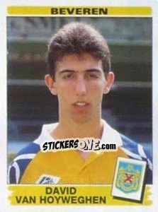 Sticker David van Hoyweghen - Football Belgium 1995-1996 n. 74 - Panini