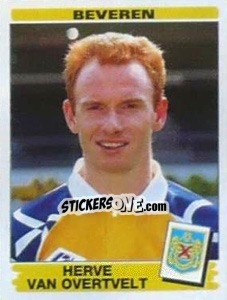 Sticker Herve van Overtvelt - Football Belgium 1995-1996 n. 80 - Panini