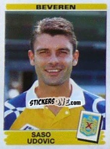 Sticker Saso Udovic - Football Belgium 1995-1996 - Panini