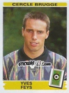 Sticker Yves Feys - Football Belgium 1995-1996 - Panini