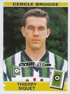 Sticker Thierry Siquet - Football Belgium 1995-1996 - Panini