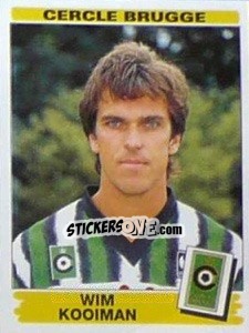 Sticker Wim Kooiman - Football Belgium 1995-1996 n. 90 - Panini