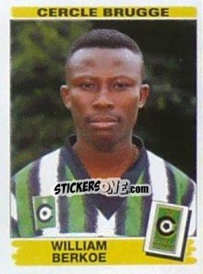 Sticker William Berkoe - Football Belgium 1995-1996 n. 97 - Panini