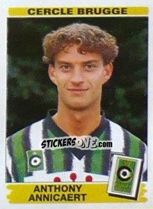 Sticker Anthony Annicaert - Football Belgium 1995-1996 - Panini