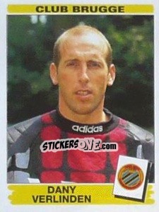Sticker Dany Verlinden - Football Belgium 1995-1996 n. 104 - Panini
