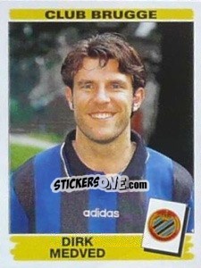 Cromo Dirk Medved - Football Belgium 1995-1996 n. 105 - Panini