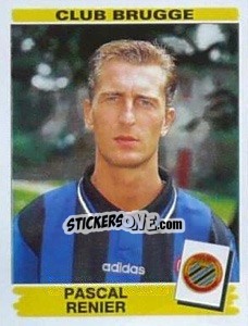 Figurina Pascal Renier - Football Belgium 1995-1996 - Panini
