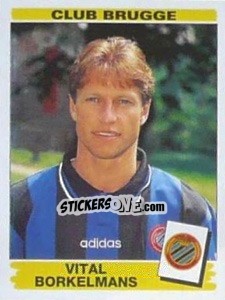 Figurina Vital Borkelmans - Football Belgium 1995-1996 - Panini