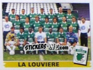 Cromo La Louviere (Elftal-Equipe) - Football Belgium 1995-1996 n. 363 - Panini