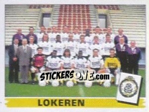 Sticker Lokeren (Elftal-Equipe) - Football Belgium 1995-1996 - Panini