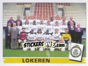 Sticker Lokeren (Elftal-Equipe) - Football Belgium 1995-1996 n. 364 - Panini