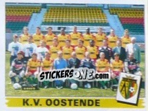Sticker K.V. Oostende (Elftal-Equipe) - Football Belgium 1995-1996 n. 366 - Panini