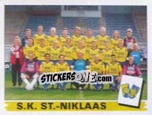 Figurina S.K. St.-Niklaas (Elftal-Equipe) - Football Belgium 1995-1996 - Panini