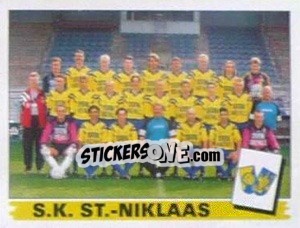 Sticker S.K. St.-Niklaas (Elftal-Equipe) - Football Belgium 1995-1996 n. 369 - Panini