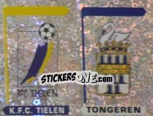 Sticker K.F.C. Tielen - Tongeren  (Embleem-Armoiries) - Football Belgium 1995-1996 - Panini
