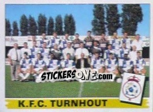 Sticker K.F.C. Turnhout (Elftal-Equipe) - Football Belgium 1995-1996 n. 373 - Panini