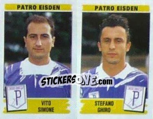 Figurina Vito Simone / Stefano Ghiro - Football Belgium 1995-1996 - Panini