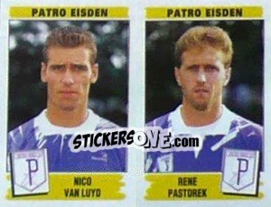Figurina Nico van Luyd / Rene Pastorek - Football Belgium 1995-1996 - Panini