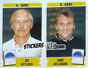 Sticker Jos Heyligen / Hans Spillmann - Football Belgium 1995-1996 - Panini
