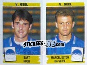 Sticker Bart Goor / Marcel Elton Da Silva - Football Belgium 1995-1996 n. 411 - Panini