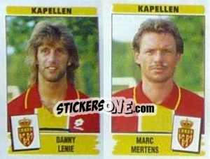 Figurina Danny Lenie / Marc Mertens - Football Belgium 1995-1996 - Panini