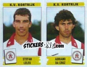 Figurina Stefan Leleu / Adriano Da Cruz - Football Belgium 1995-1996 n. 426 - Panini