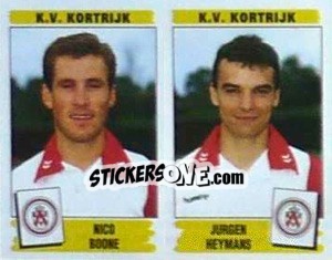 Figurina Nico Boone / Jurgen Heymans - Football Belgium 1995-1996 n. 427 - Panini