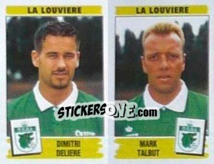Figurina Dimitri Deliere / Mark Talbut - Football Belgium 1995-1996 n. 431 - Panini
