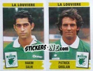 Sticker Hakim Salhi / Patrick Ghislain - Football Belgium 1995-1996 n. 433 - Panini