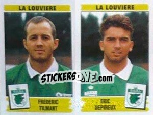 Sticker Frederic Tilmant / Eric Depireux - Football Belgium 1995-1996 - Panini