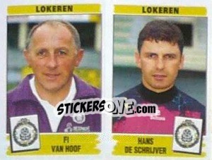 Cromo Fi van Hoof / Hans De Schrijver - Football Belgium 1995-1996 n. 436 - Panini