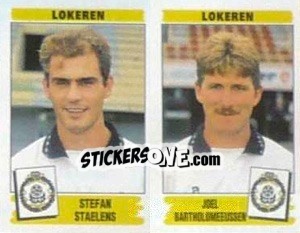 Figurina Stefan Staelens / Joel Bartholomeeussen - Football Belgium 1995-1996 n. 438 - Panini