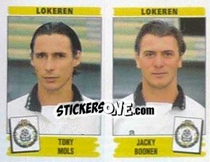 Cromo Tony Mols / Jacky Boonen - Football Belgium 1995-1996 - Panini