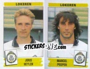 Sticker Joris Heylen / Marcel Peeper - Football Belgium 1995-1996 - Panini